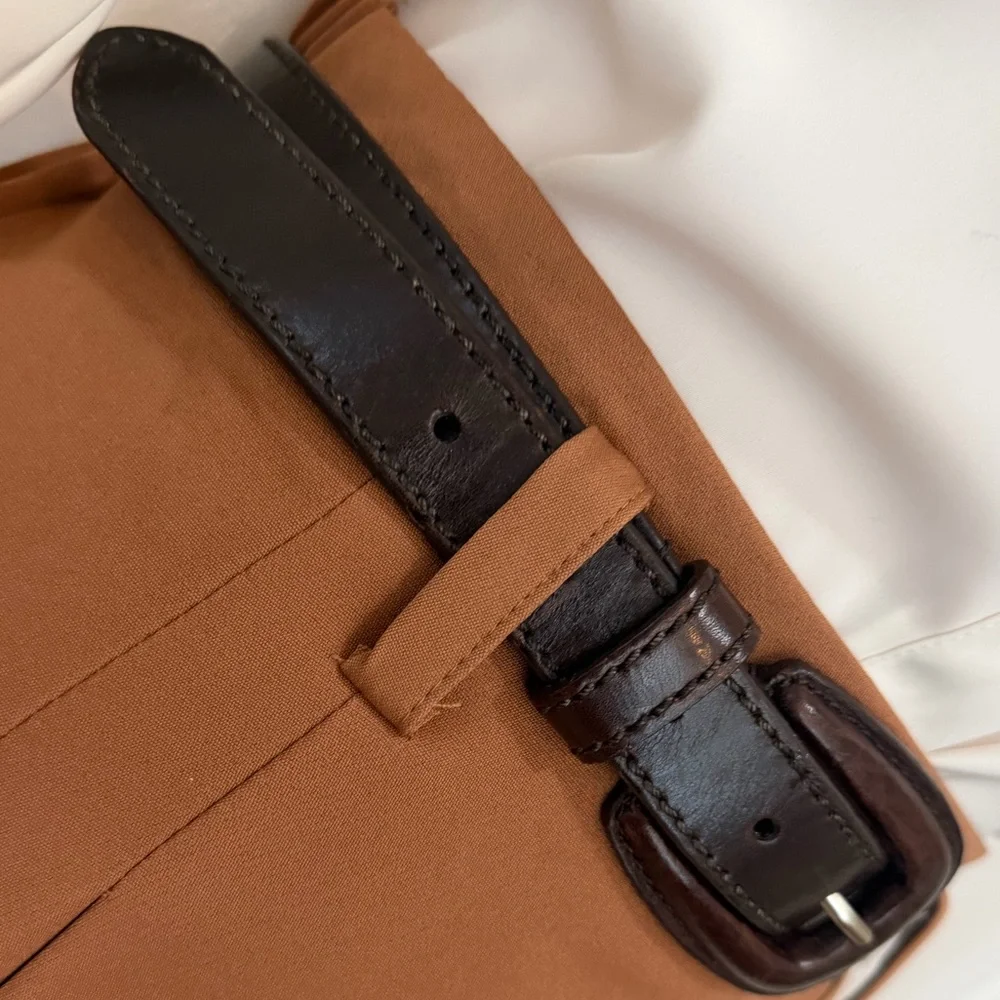 Beautiful Lady Captiva Dark Chocolate Brown Leather Belt, Size L